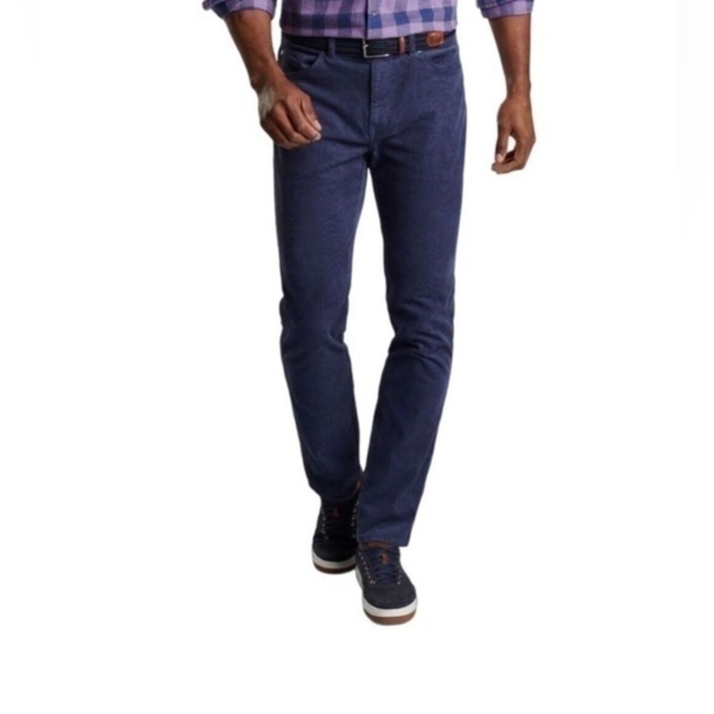 Peter Millar 42"X33" Navy Blue Straight Corduroy